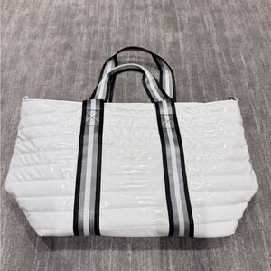 THINK ROYLN White patent Tote